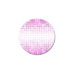 Square Pink Pattern Decoration Golf Ball Marker (10 Pack) by HermanTelo