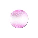 Square Pink Pattern Decoration Golf Ball Marker (10 pack) Front