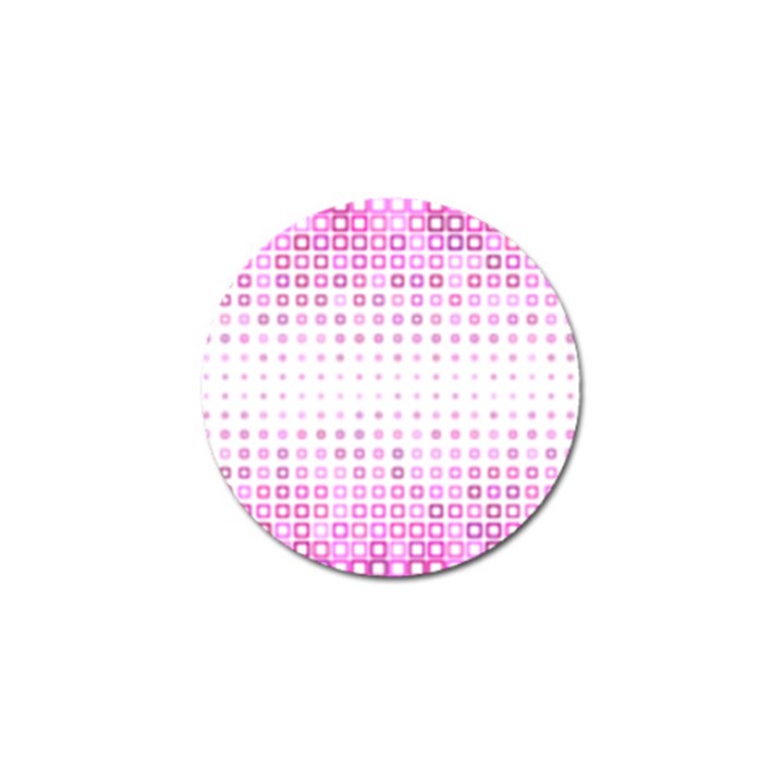 Square Pink Pattern Decoration Golf Ball Marker (10 pack)