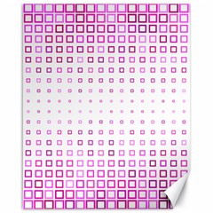 Square Pink Pattern Decoration Canvas 16  X 20 