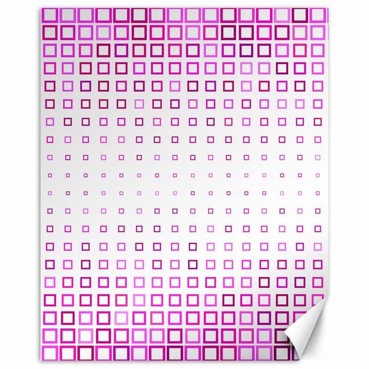 Square Pink Pattern Decoration Canvas 16  x 20 