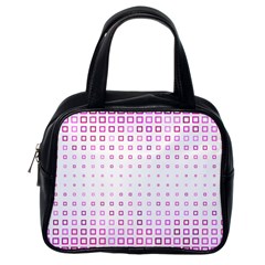 Square Pink Pattern Decoration Classic Handbag (one Side)