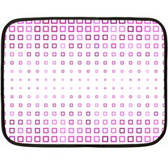 Square Pink Pattern Decoration Fleece Blanket (mini)