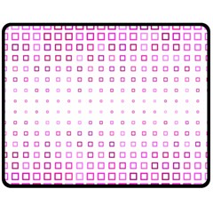 Square Pink Pattern Decoration Fleece Blanket (medium) 