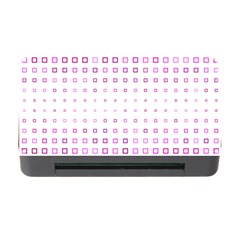 Square Pink Pattern Decoration Memory Card Reader With Cf