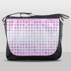 Square Pink Pattern Decoration Messenger Bag by HermanTelo