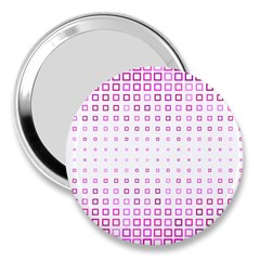 Square Pink Pattern Decoration 3  Handbag Mirrors by HermanTelo