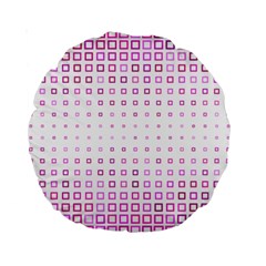 Square Pink Pattern Decoration Standard 15  Premium Round Cushions