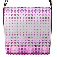 Square Pink Pattern Decoration Flap Closure Messenger Bag (s) by HermanTelo