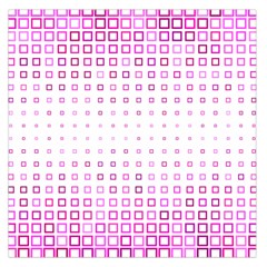 Square Pink Pattern Decoration Large Satin Scarf (square)