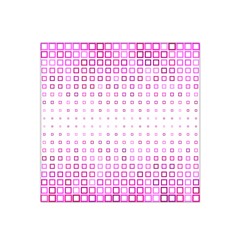 Square Pink Pattern Decoration Satin Bandana Scarf