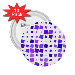 Square Purple Angular Sizes 2 25  Buttons (10 Pack)  by HermanTelo