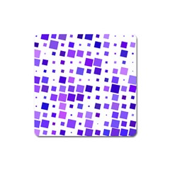 Square Purple Angular Sizes Square Magnet by HermanTelo