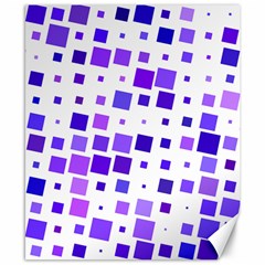 Square Purple Angular Sizes Canvas 8  X 10  by HermanTelo