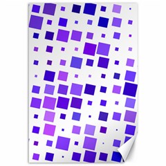 Square Purple Angular Sizes Canvas 12  X 18  by HermanTelo