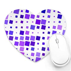 Square Purple Angular Sizes Heart Mousepads