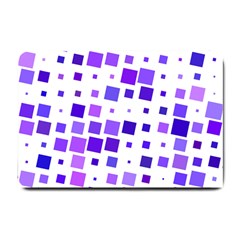 Square Purple Angular Sizes Small Doormat 