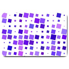 Square Purple Angular Sizes Large Doormat  by HermanTelo