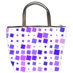 Square Purple Angular Sizes Bucket Bag Back