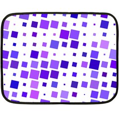 Square Purple Angular Sizes Fleece Blanket (mini)