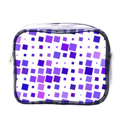 Square Purple Angular Sizes Mini Toiletries Bag (one Side)