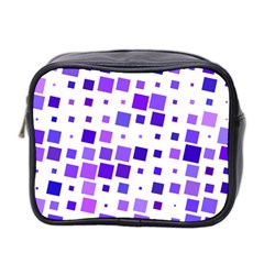 Square Purple Angular Sizes Mini Toiletries Bag (two Sides) by HermanTelo