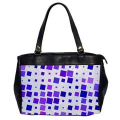 Square Purple Angular Sizes Oversize Office Handbag