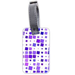 Square Purple Angular Sizes Luggage Tags (two Sides)