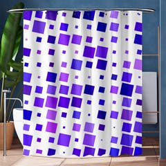 Square Purple Angular Sizes Shower Curtain 60  X 72  (medium) 