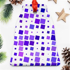 Square Purple Angular Sizes Ornament (bell)