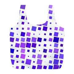 Square Purple Angular Sizes Full Print Recycle Bag (l) by HermanTelo