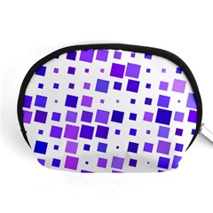 Square Purple Angular Sizes Accessory Pouch (medium)