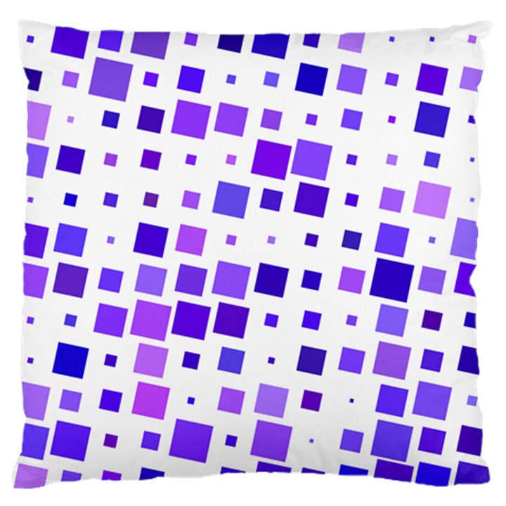 Square Purple Angular Sizes Large Flano Cushion Case (One Side)