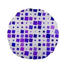 Square Purple Angular Sizes Standard 15  Premium Flano Round Cushions