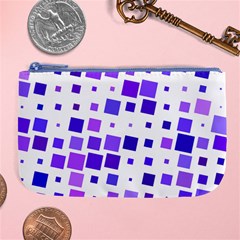 Square Purple Angular Sizes Large Coin Purse by HermanTelo