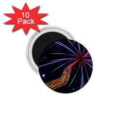 Stars Space Firework Burst Light 1 75  Magnets (10 Pack)  by HermanTelo