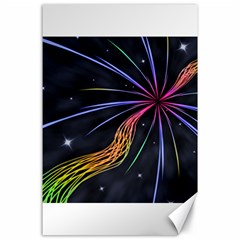 Stars Space Firework Burst Light Canvas 24  X 36  by HermanTelo