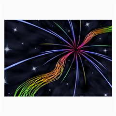 Stars Space Firework Burst Light Large Glasses Cloth (2-side)