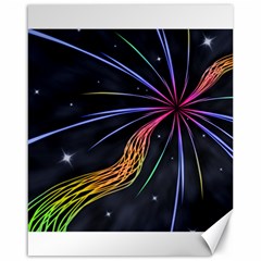 Stars Space Firework Burst Light Canvas 16  X 20  by HermanTelo