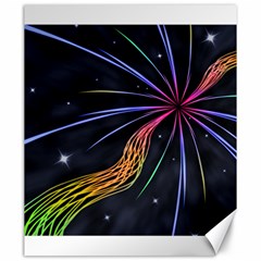 Stars Space Firework Burst Light Canvas 20  X 24  by HermanTelo