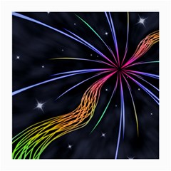 Stars Space Firework Burst Light Medium Glasses Cloth (2-side) by HermanTelo