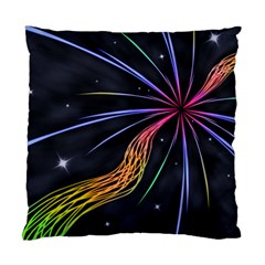 Stars Space Firework Burst Light Standard Cushion Case (one Side)