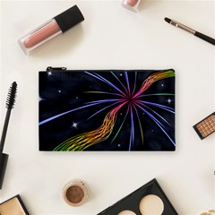 Stars Space Firework Burst Light Cosmetic Bag (small)