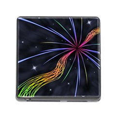 Stars Space Firework Burst Light Memory Card Reader (square 5 Slot) by HermanTelo