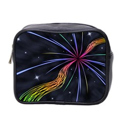 Stars Space Firework Burst Light Mini Toiletries Bag (two Sides)