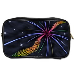 Stars Space Firework Burst Light Toiletries Bag (two Sides)