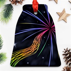 Stars Space Firework Burst Light Ornament (bell)