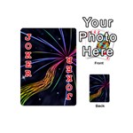 Stars Space Firework Burst Light Playing Cards Double Sided (Mini) Front - Joker2