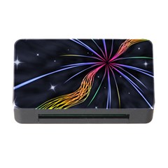 Stars Space Firework Burst Light Memory Card Reader With Cf