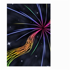 Stars Space Firework Burst Light Small Garden Flag (two Sides)